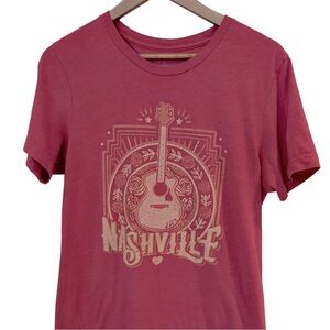 LuLu Mac Country Music Guitar Nashville T-shirt Medium Tee